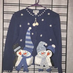 FINAL SALE EUC Heirloom Collectibles Girl 12/14 Snow Cardigan